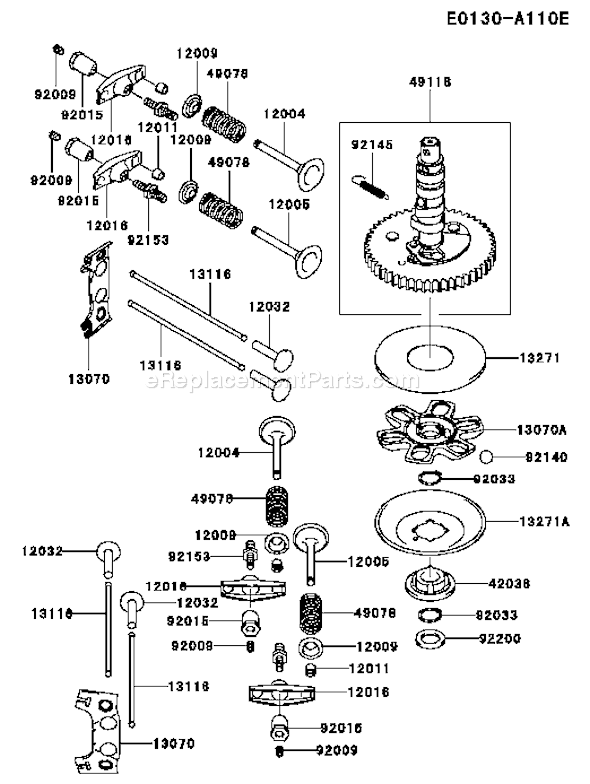 Kawasaki FH451V-DS05 4 Stroke Engine Page L Diagram