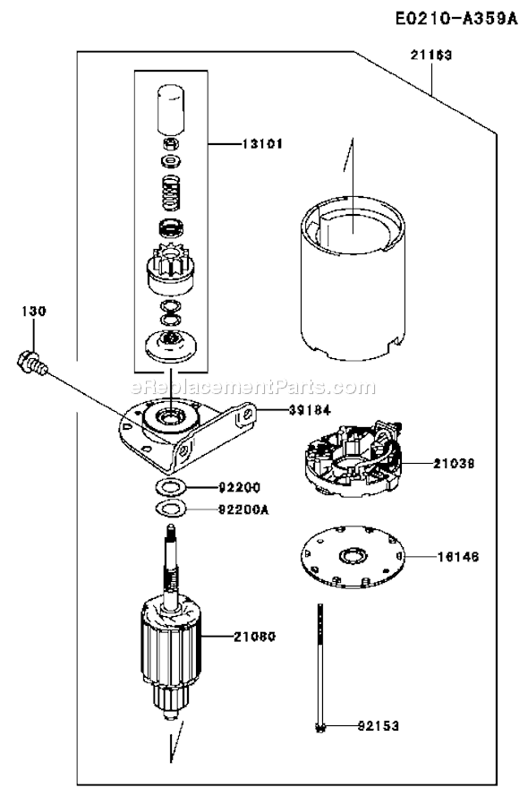 Kawasaki FH480V-AS23 4 Stroke Engine Page K Diagram