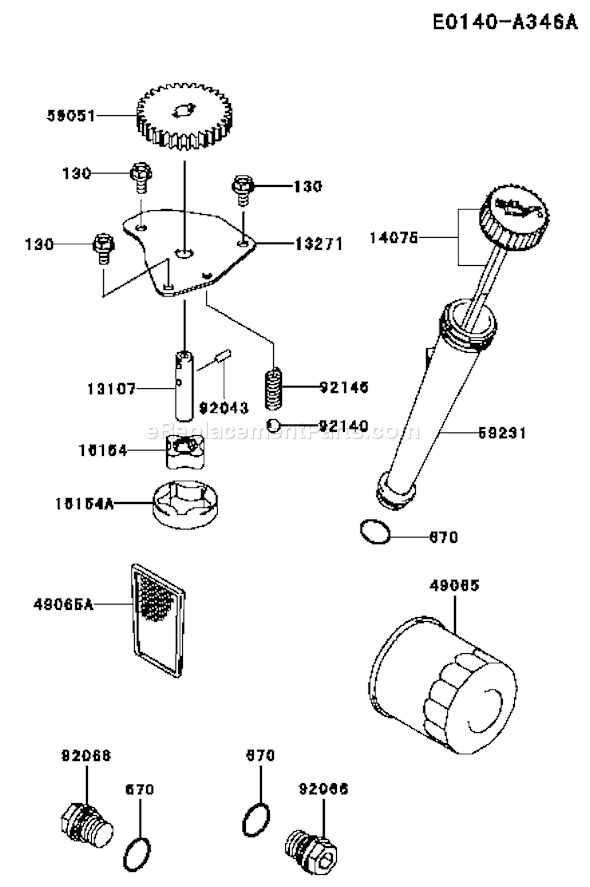 Kawasaki FH480V-AS23 4 Stroke Engine Page I Diagram