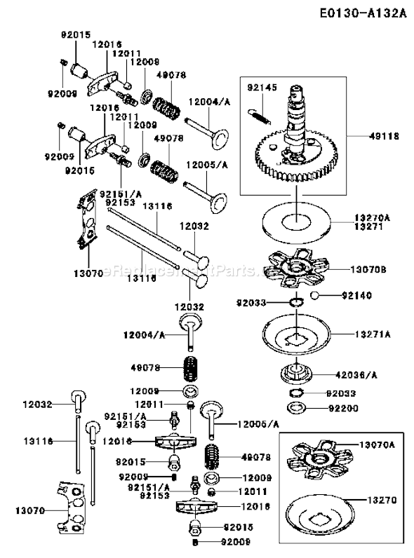 Kawasaki FH500V-AS12 4 Stroke Engine Page L Diagram