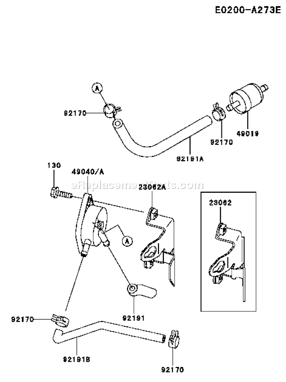 Kawasaki FH500V-AS12 4 Stroke Engine Page G Diagram