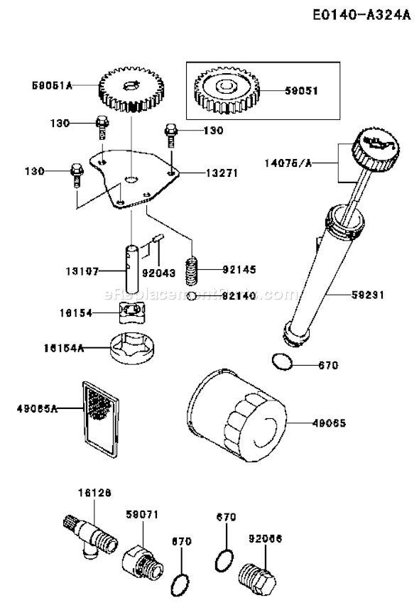 Kawasaki FH500V-AS19 4 Stroke Engine Page I Diagram