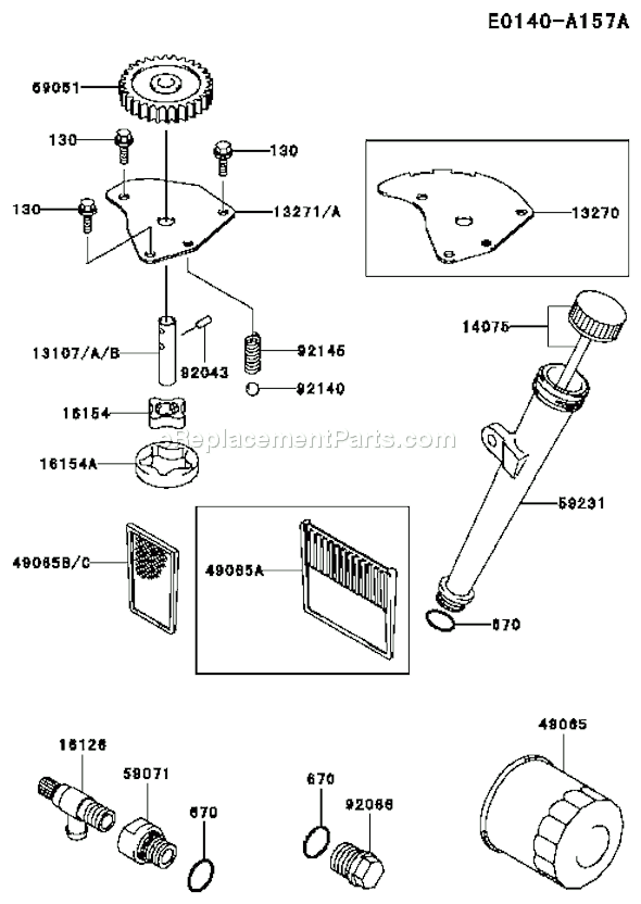 Kawasaki FH500V-AS20 4 Stroke Engine Page I Diagram