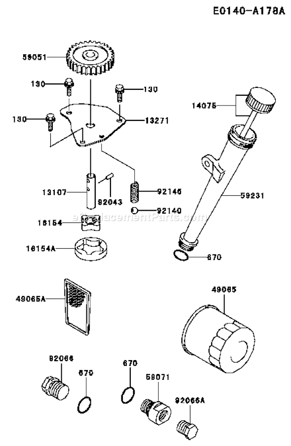 Kawasaki FH500V-AS35 4 Stroke Engine Page I Diagram