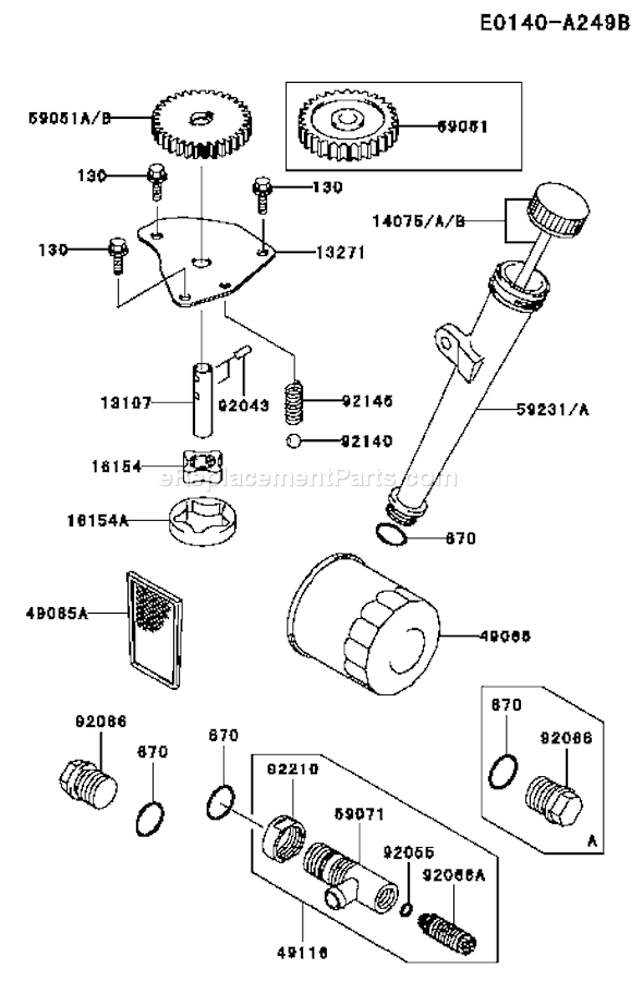 Kawasaki FH500V-AS36 4 Stroke Engine Page I Diagram