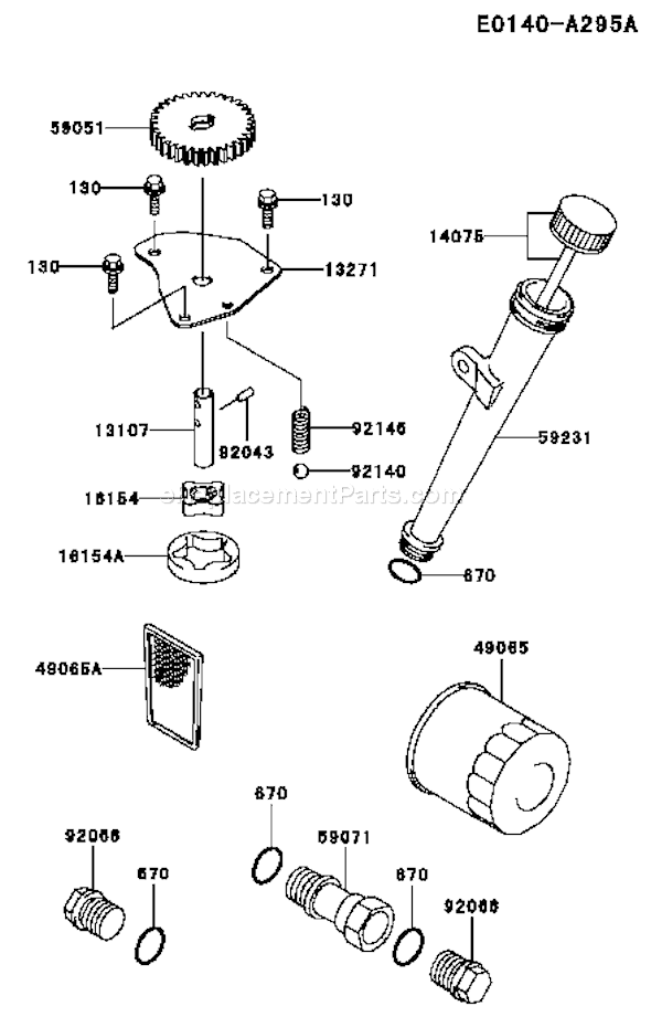 Kawasaki FH500V-AS42 4 Stroke Engine Page I Diagram