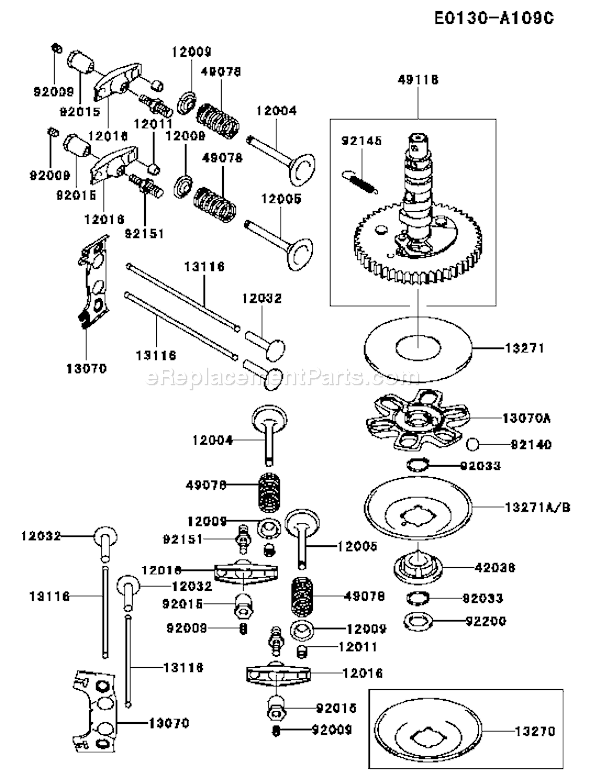 Kawasaki FH500V-BS36 4 Stroke Engine Page L Diagram