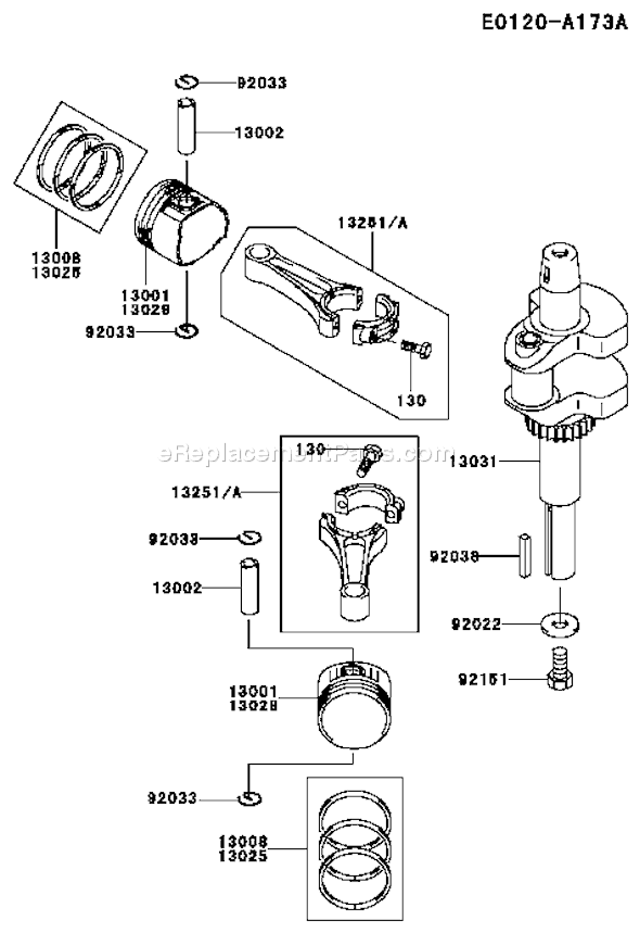 Kawasaki FH531V-AS01 4 Stroke Engine Page J Diagram