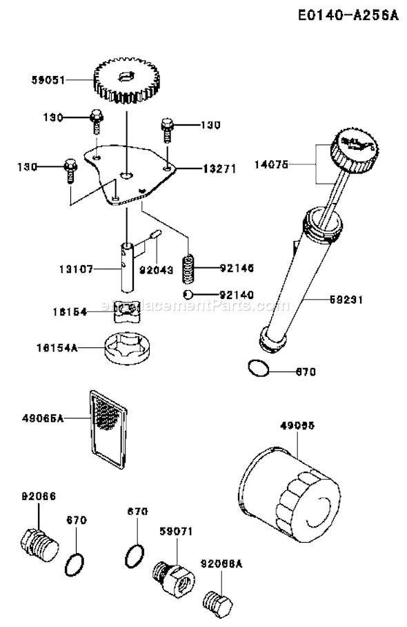 Kawasaki FH541V-AS05 4 Stroke Engine Page I Diagram
