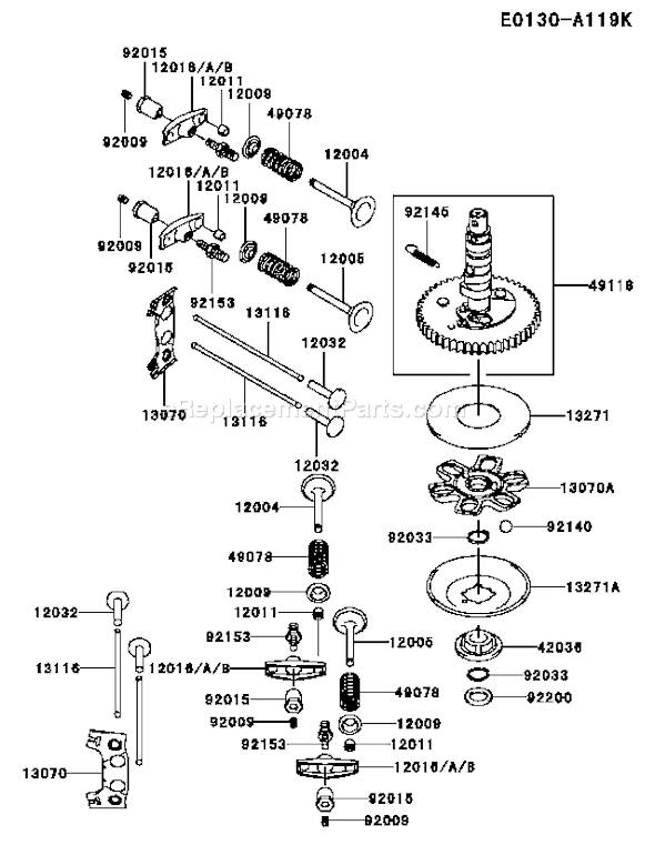Kawasaki FH541V-AS38 4 Stroke Engine Page L Diagram