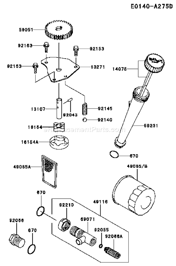 Kawasaki FH541V-AS53 4 Stroke Engine Page I Diagram
