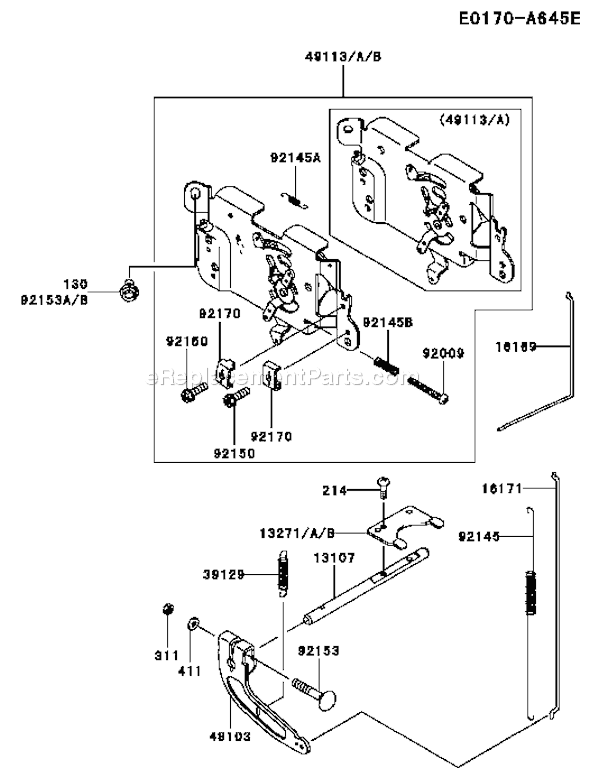 Kawasaki FH541V-CS05 4 Stroke Engine Page C Diagram