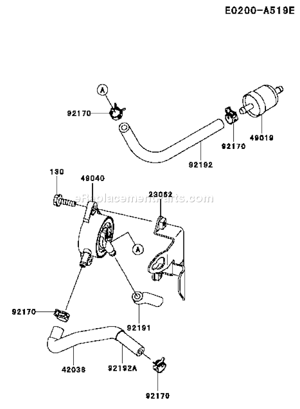 Kawasaki FH541V-DS22 4 Stroke Engine Page G Diagram