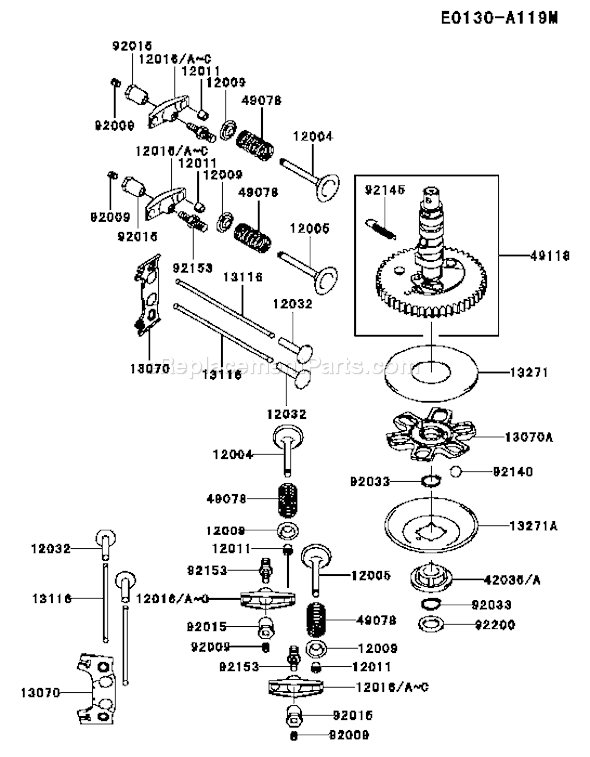 Kawasaki FH580V-BS20 4 Stroke Engine Page L Diagram