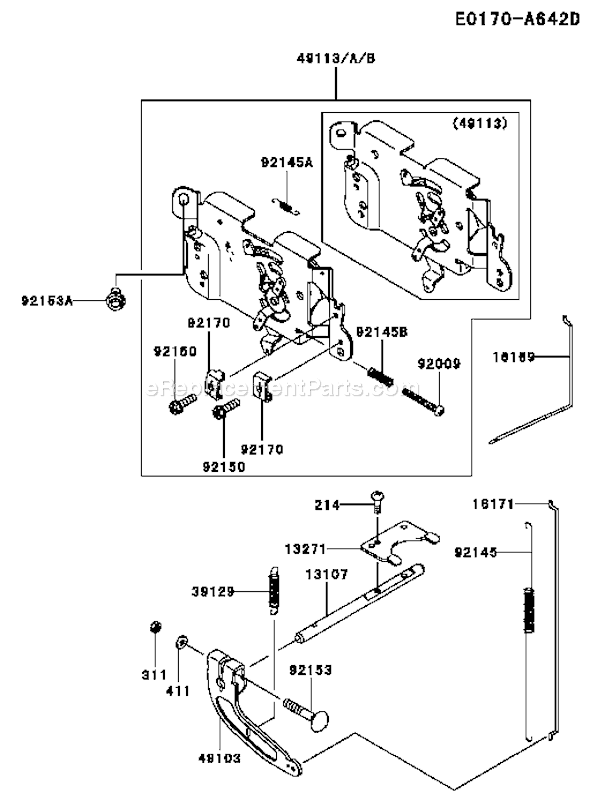 Kawasaki FH580V-DS20 4 Stroke Engine Page C Diagram