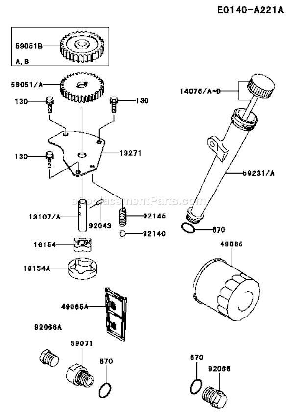 Kawasaki FH601V-BS08 4 Stroke Engine Page I Diagram