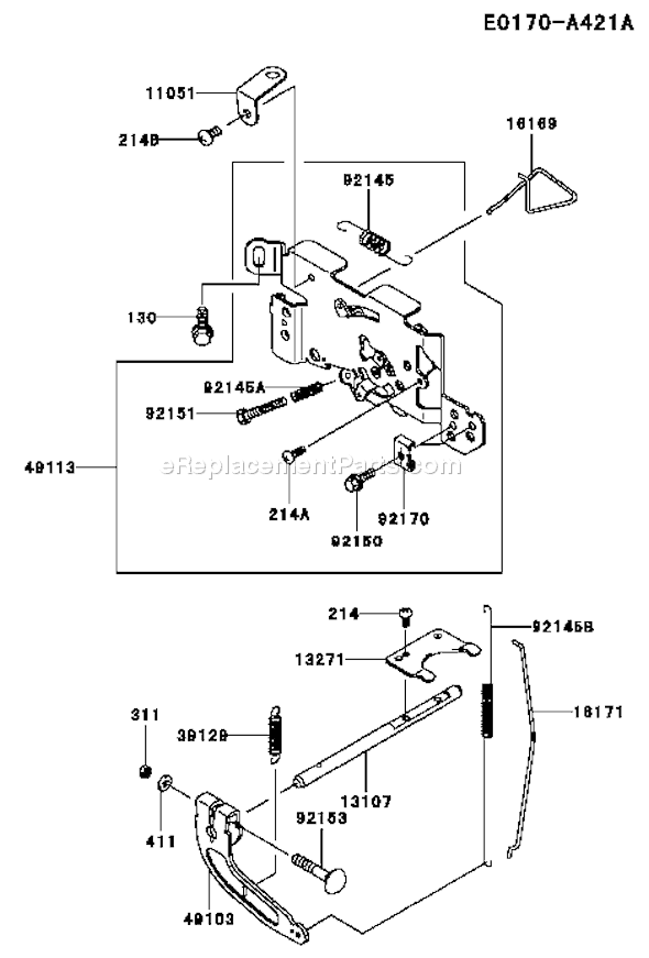 Kawasaki FH601V-FS06 4 Stroke Engine Page C Diagram
