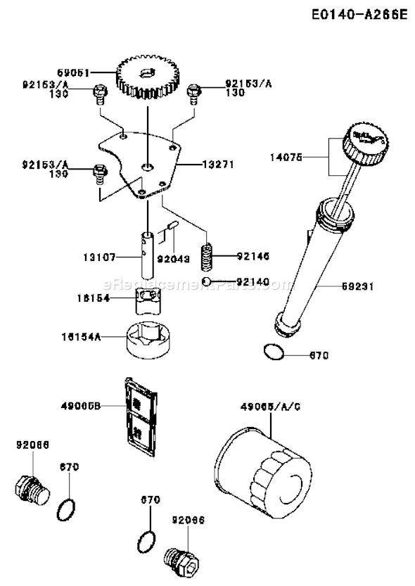 Kawasaki FH601V-KS06 4 Stroke Engine Page I Diagram