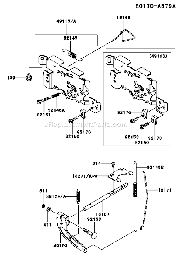 Kawasaki FH641V-AG80 4 Stroke Engine Page C Diagram