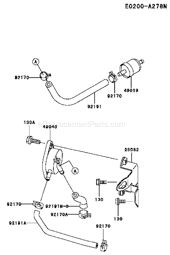 Kawasaki FH721V-AS13 4 Stroke Engine Page G Diagram