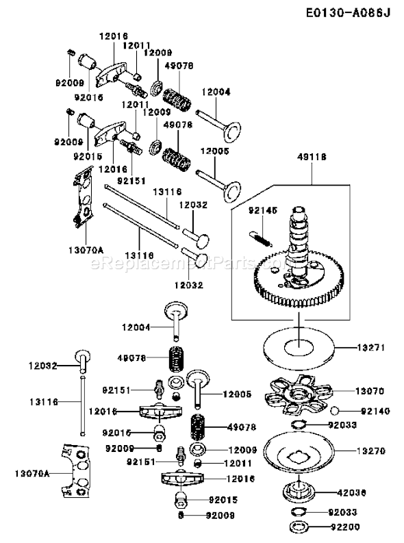 Kawasaki FH721V-BS09 4 Stroke Engine Page L Diagram