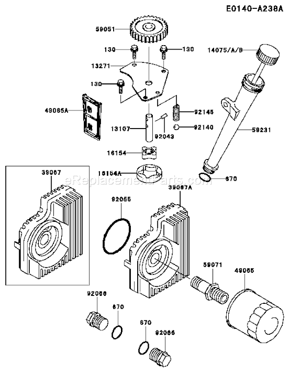 Kawasaki FH721V-BS11 4 Stroke Engine Page I Diagram