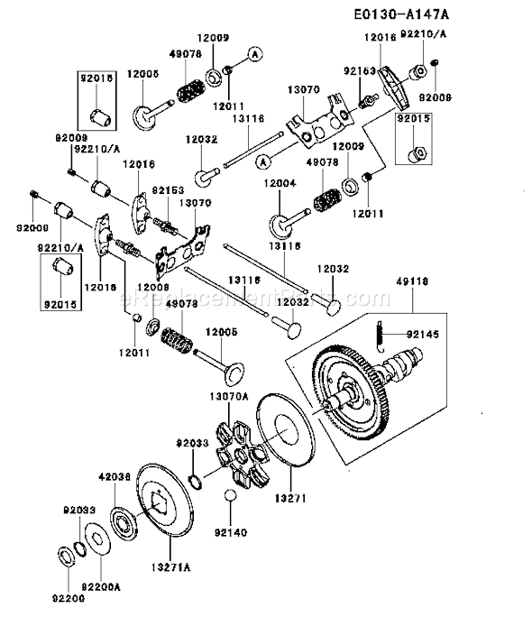 Kawasaki FH770D-AS01 4 Stroke Engine Page L Diagram