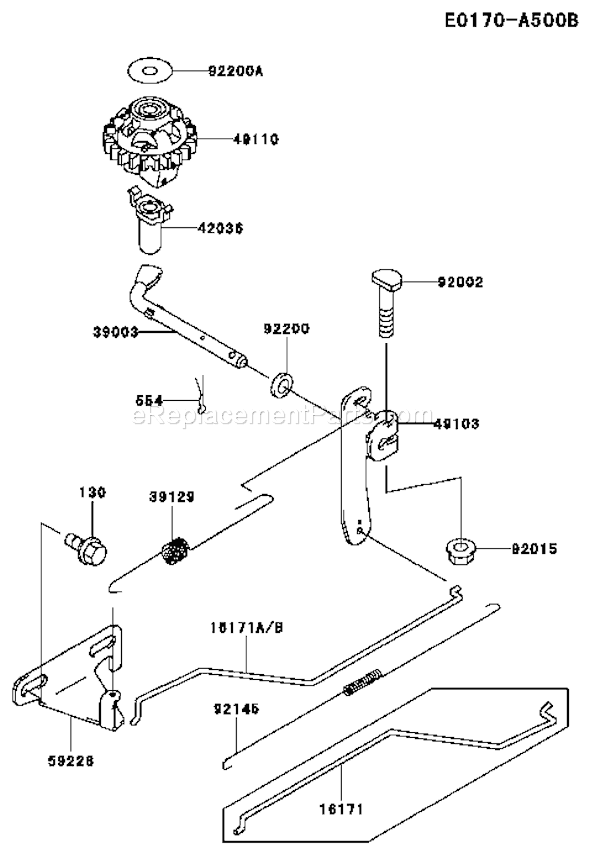 Kawasaki FJ180V-AS04 4 Stroke Engine Page D Diagram