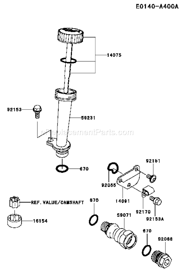 Kawasaki FJ180V-AS69 4 Stroke Engine Page H Diagram