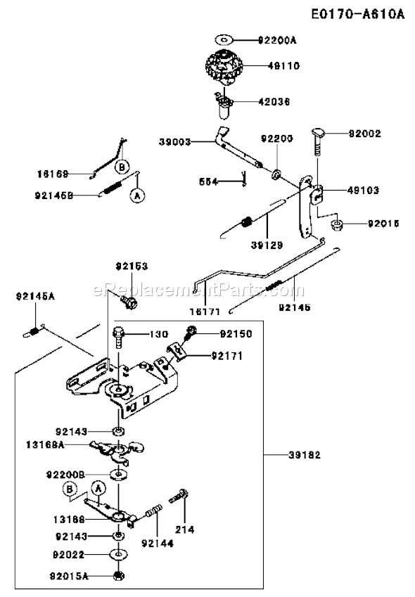 Kawasaki FJ180V-AS40 4 Stroke Engine Page C Diagram