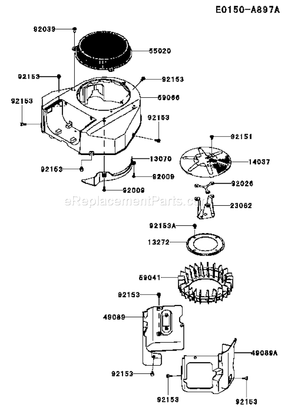 Kawasaki FS730V-AS04 4 Stroke Engine Page D Diagram