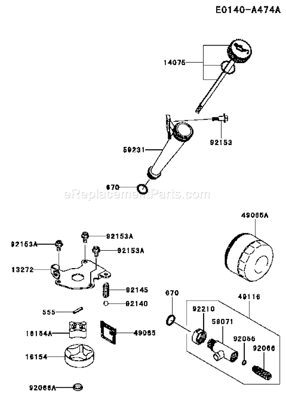 Kawasaki FS730V-AS04 4 Stroke Engine Page H Diagram