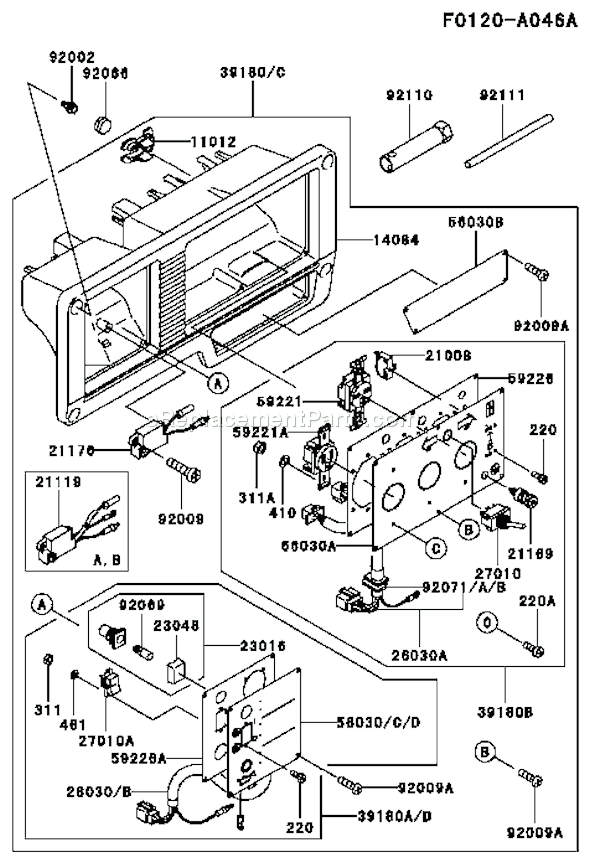 Kawasaki GE2200A-AS01 Generator Page D Diagram