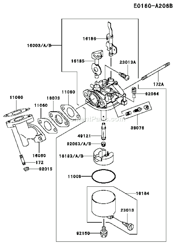 Kawasaki GE2200A-CS01 Generator Page B Diagram