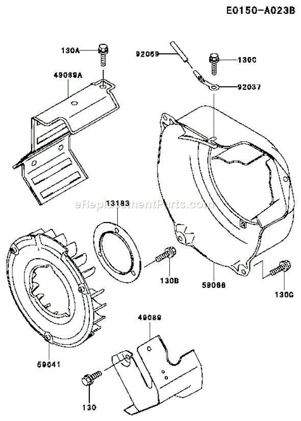 Kawasaki GE2200A-DS01 Generator Page E Diagram