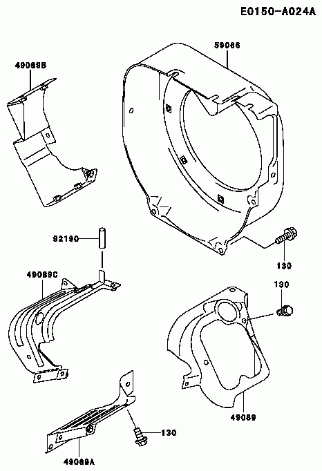 Kawasaki GE4300A-CS01 Generator Page E Diagram