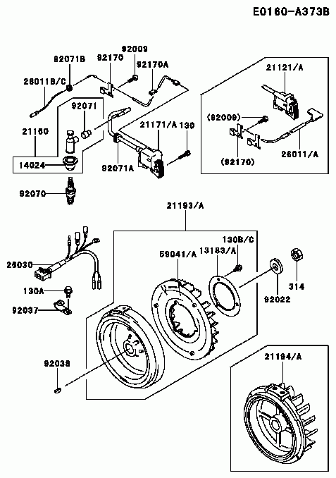 Kawasaki GER30A-DS01 Generator Page G Diagram