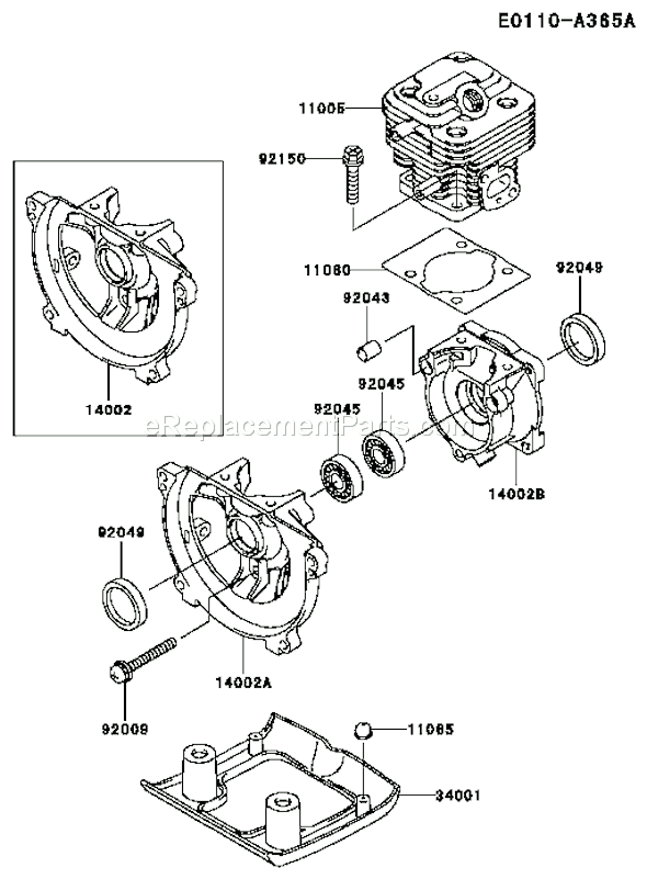 Kawasaki HE026A-AS00 Edger Page E Diagram
