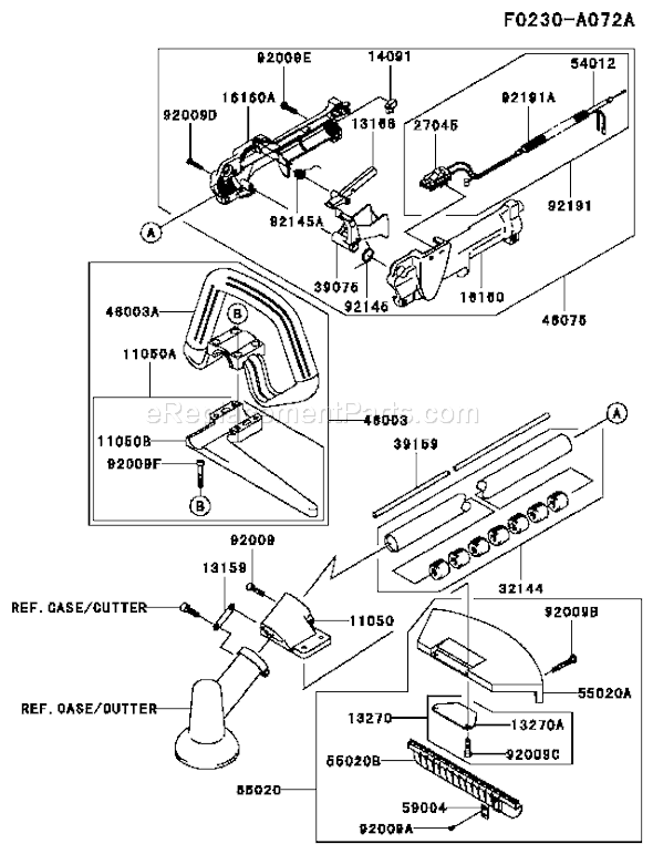 Kawasaki KBL27A-AS00 (A1) String Trimmer Page I Diagram