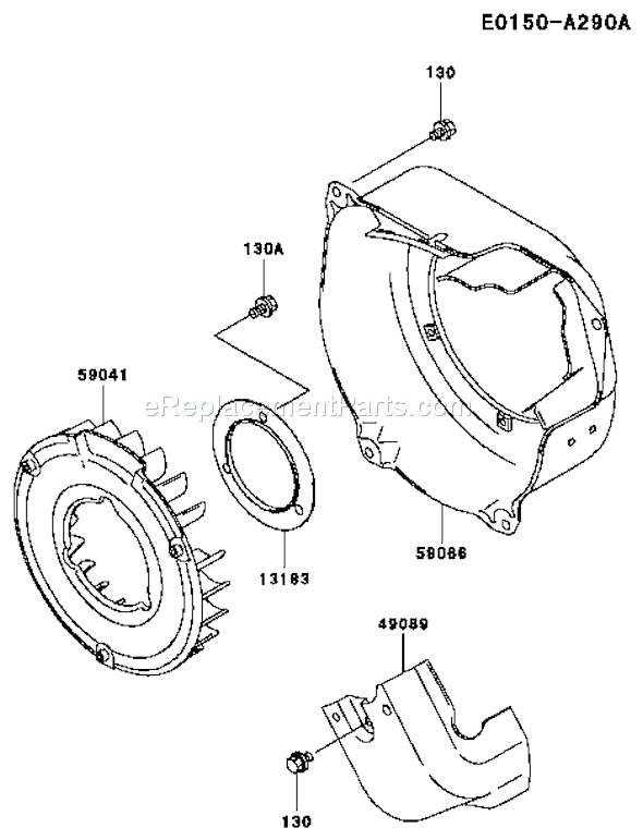 Kawasaki KWN30A-AS01 (HC080A) 3" Water Pump Page D Diagram