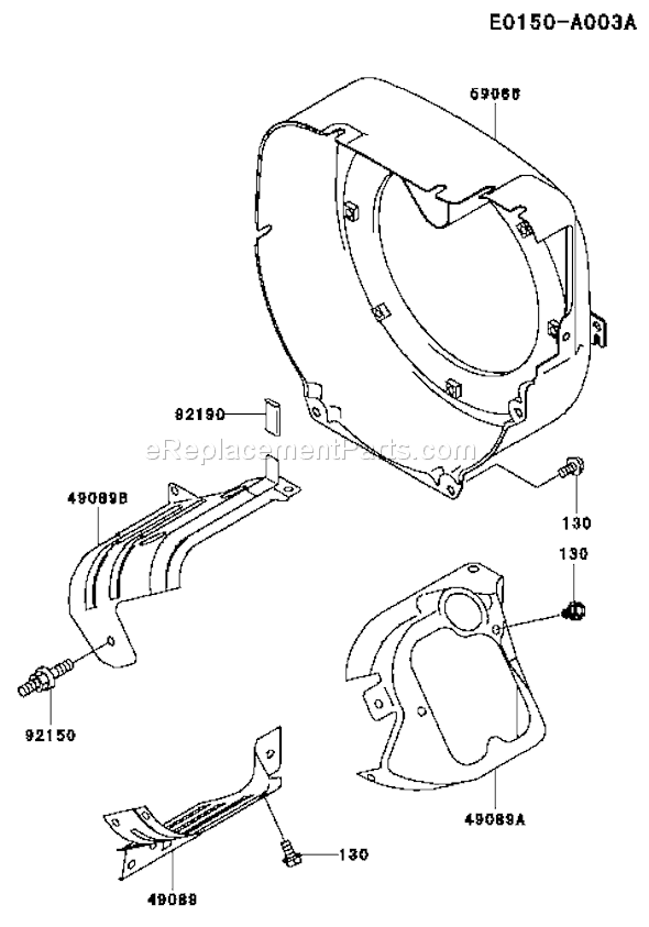 Kawasaki KWT40A-BS00 (HF100A) 4" Trash Pump Page D Diagram