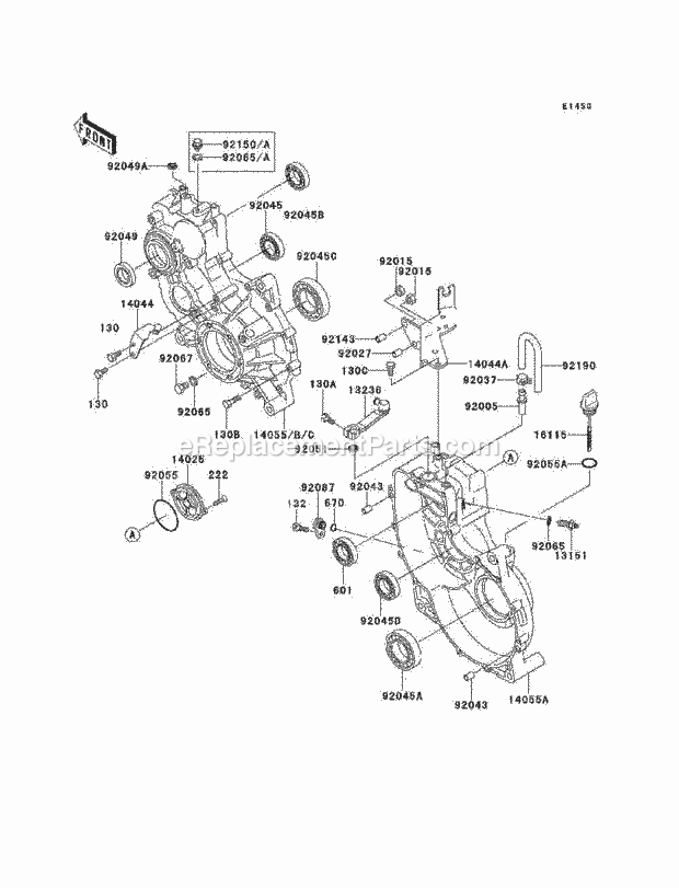 Kawasaki KAF620-B3 Mule Gear Box Diagram