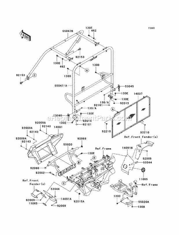 Kawasaki Mule | KAF620-MCF | eReplacementParts.com