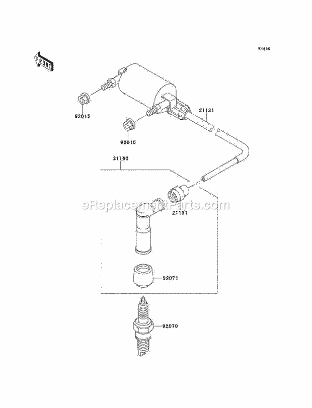 Kawasaki KEF300-A6 (2000) Lakota 300 Ignition System Diagram