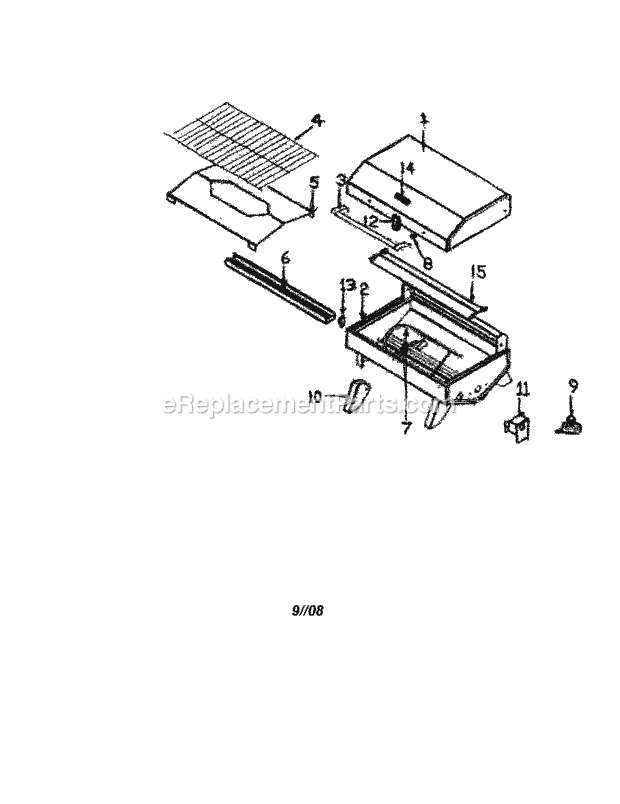 Kenmore 12216104800 Grill Grill Diagram