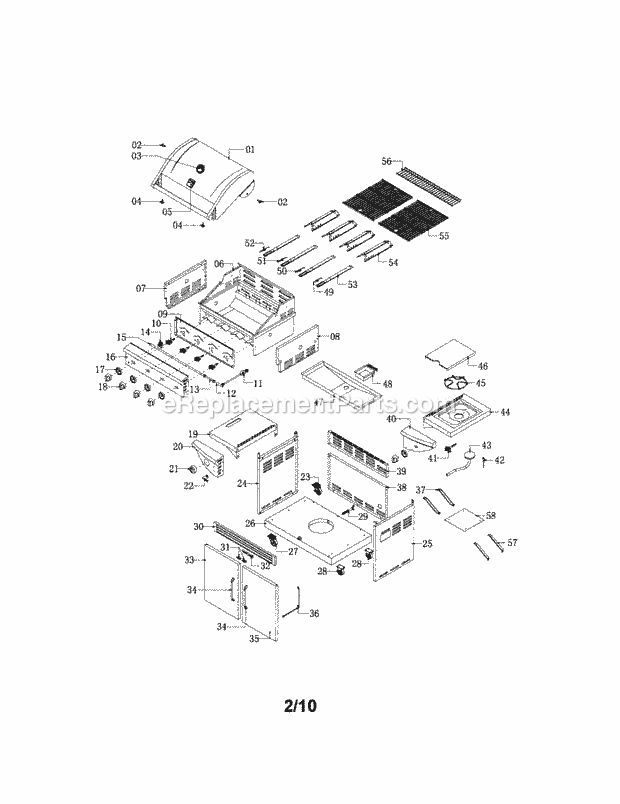 Kenmore 12216435010 Gas Grill Gas_Grill Diagram