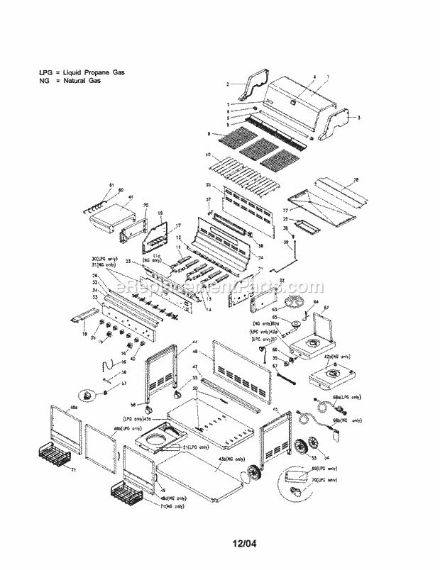 Kenmore 141153372 Gas Grill Gas_Grill Diagram