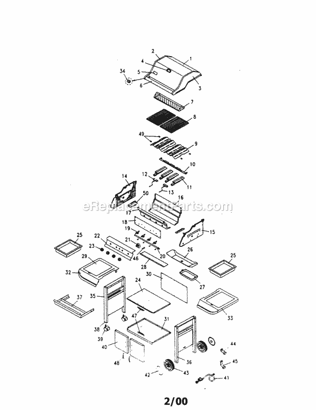 Kenmore 141157902 Gas Grill Elite Gas_Grill_Assembly Diagram