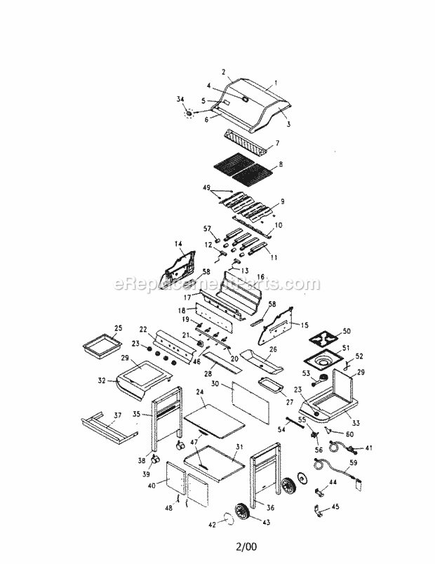 Kenmore 141157951 Gas Grill Elite Gas_Grill_Assembly Diagram