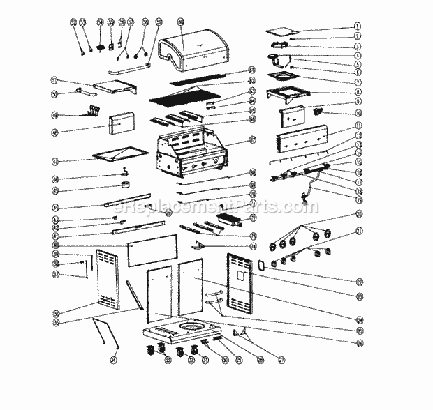 Kenmore 14620164510 Gas Grill Grill_Assy Diagram